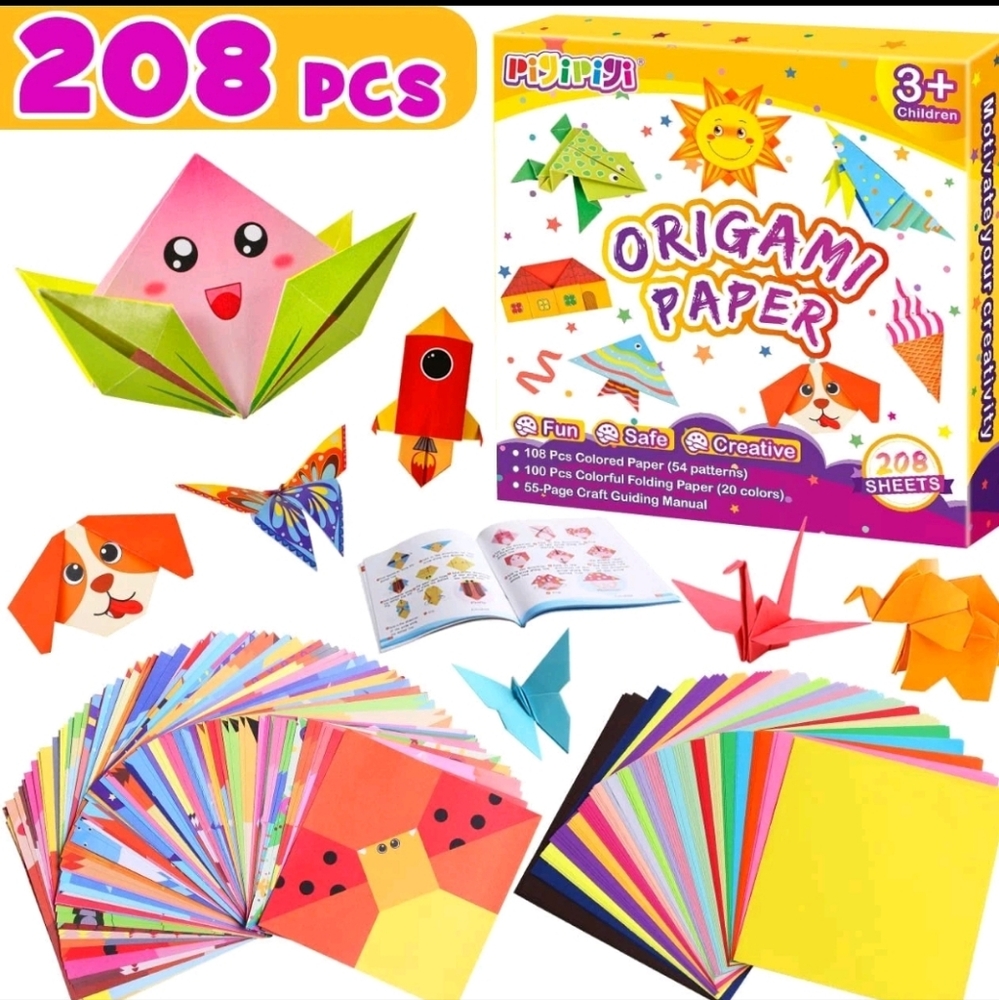 Rainbow Scratch Notebook, Scratch Paper and Origami Paper Set 3pcs BUNDLE -NEW - Picture 6 of 17